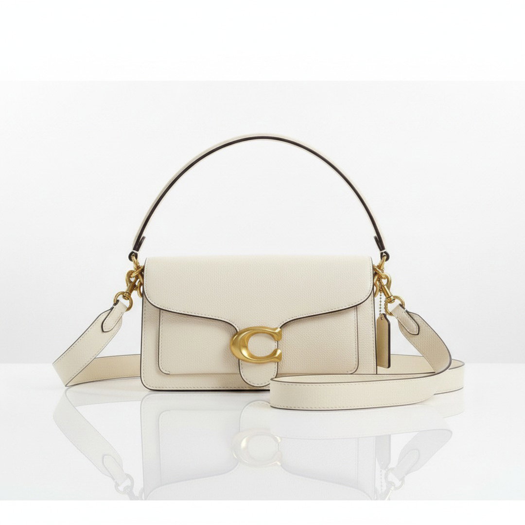 cream leather shoulder bag ireland flap crossbody 26cm