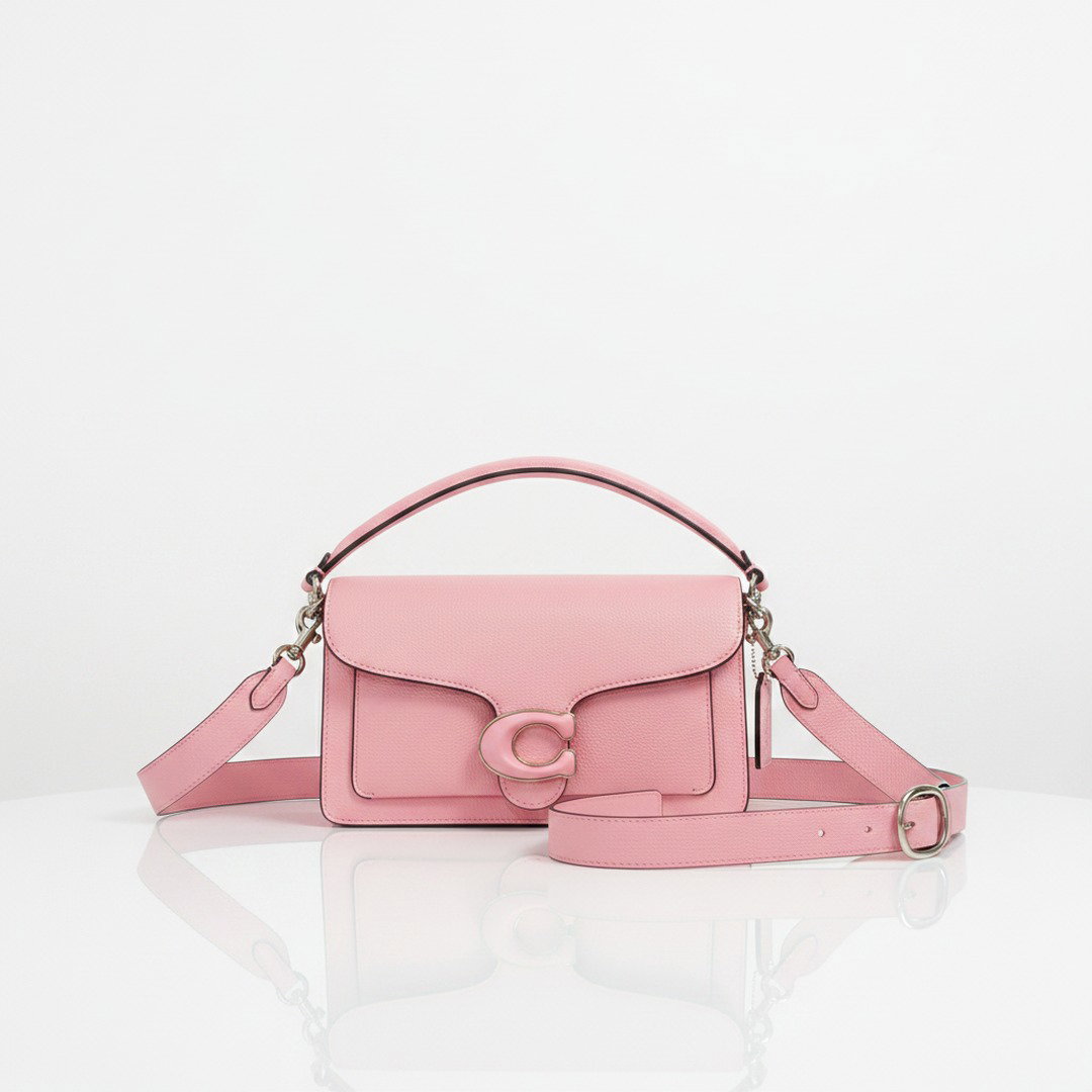 pink structured shoulder bag ireland flap crossbody 26cm
