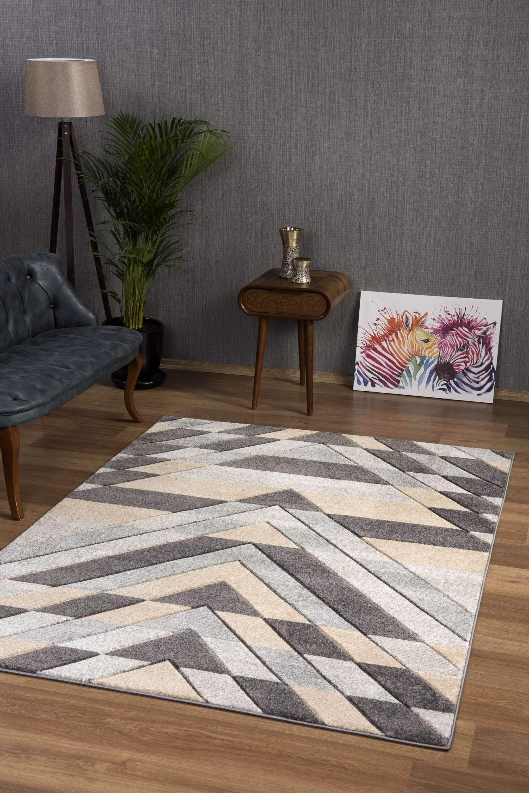 Asher Rug Grey-Beige - Image 3