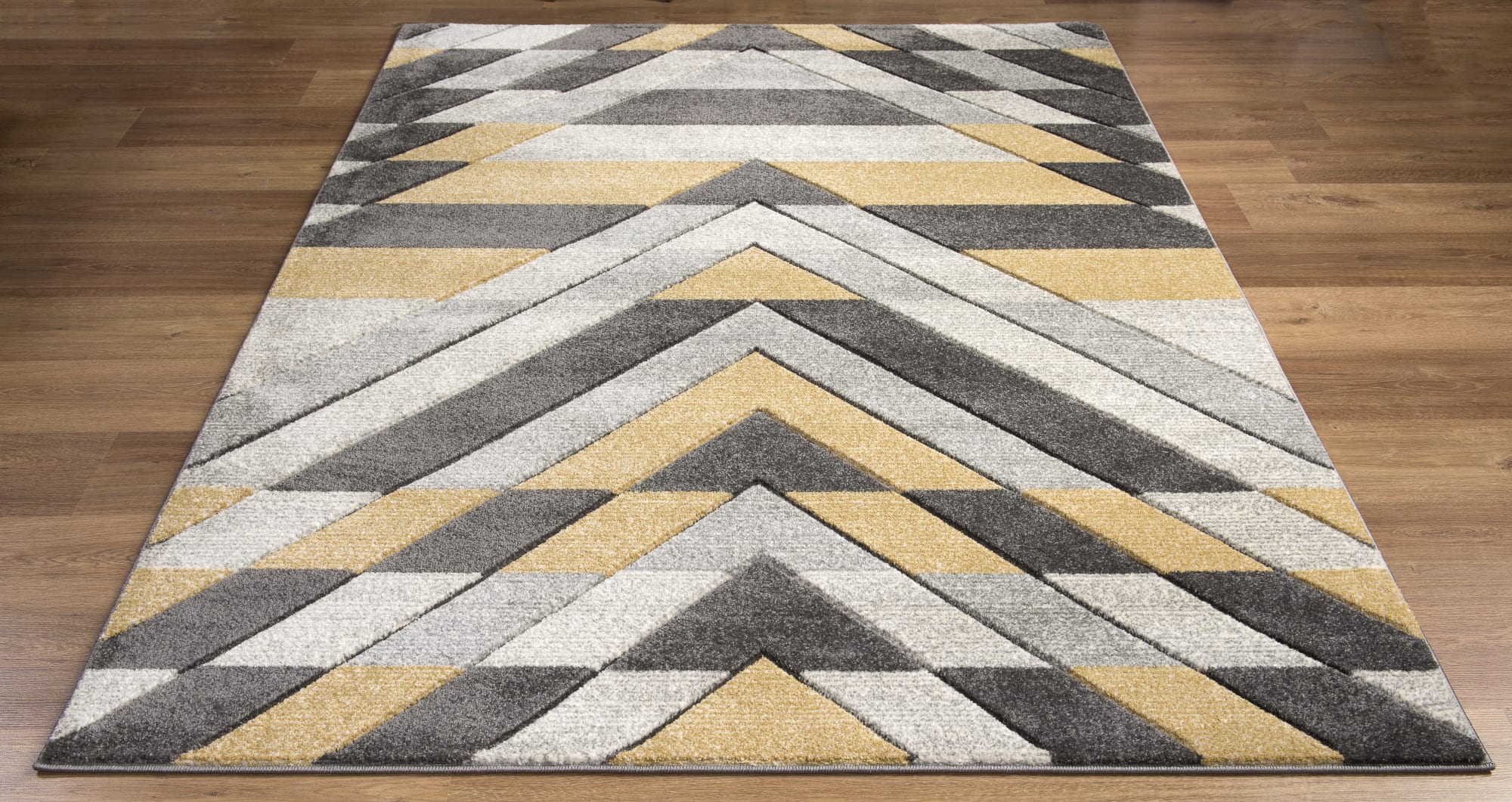 Asher Rug Grey-Mustard - Image 5