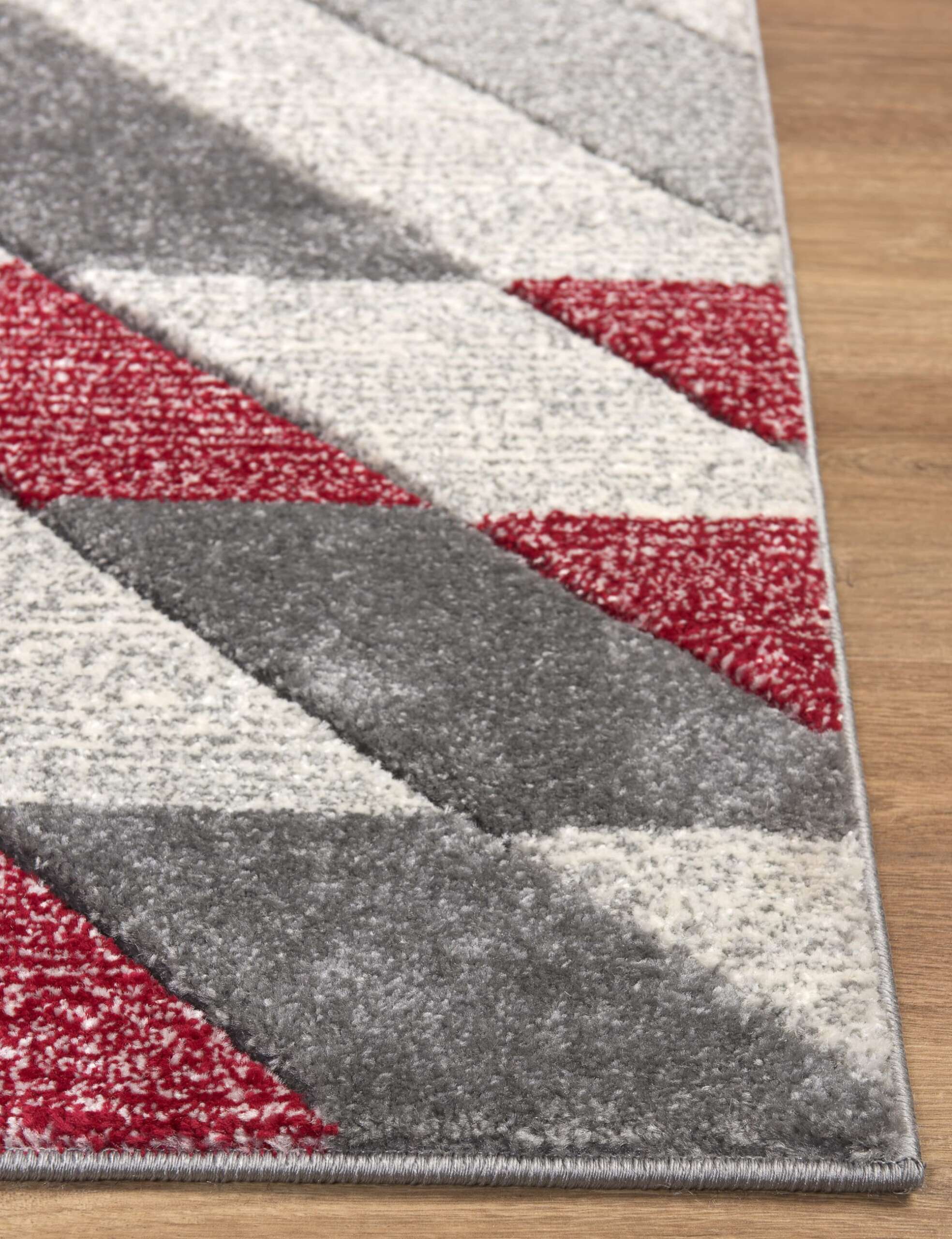 Asher Rug Grey-Red - Image 3