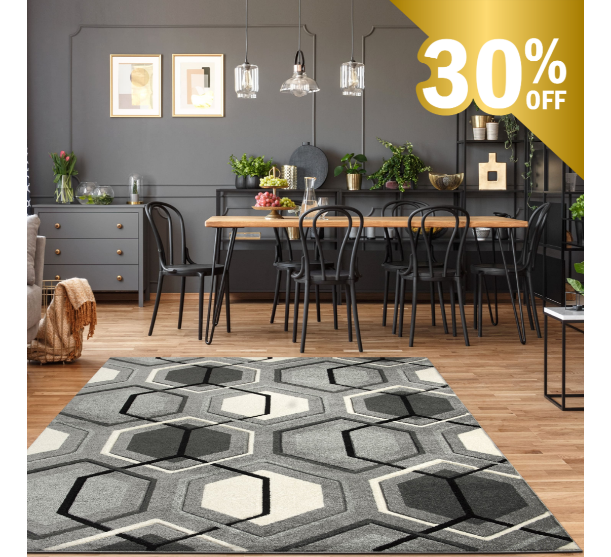 Elise Rug Silver - Image 7