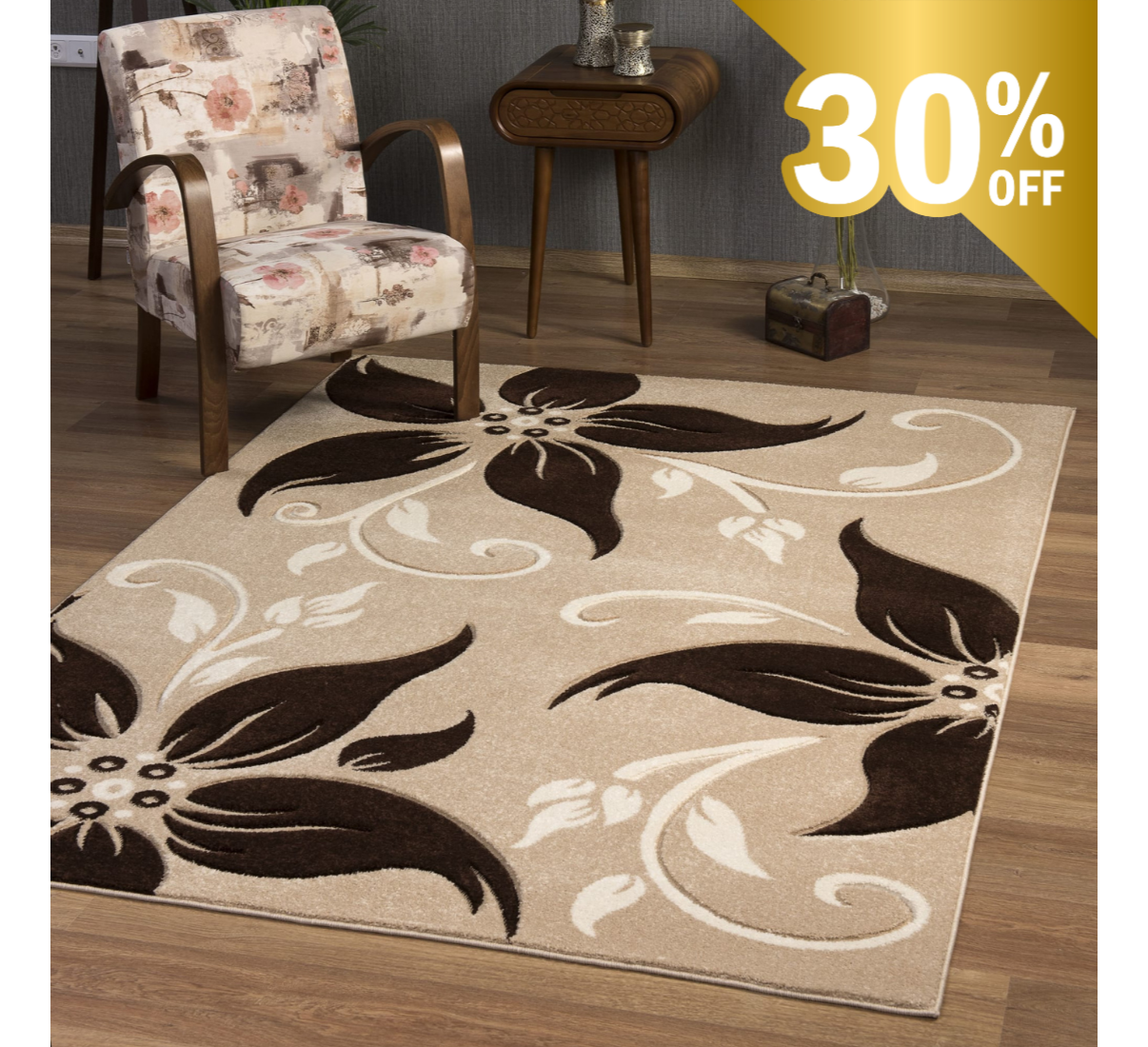 Primrose Rug Beige-Brown - Image 9