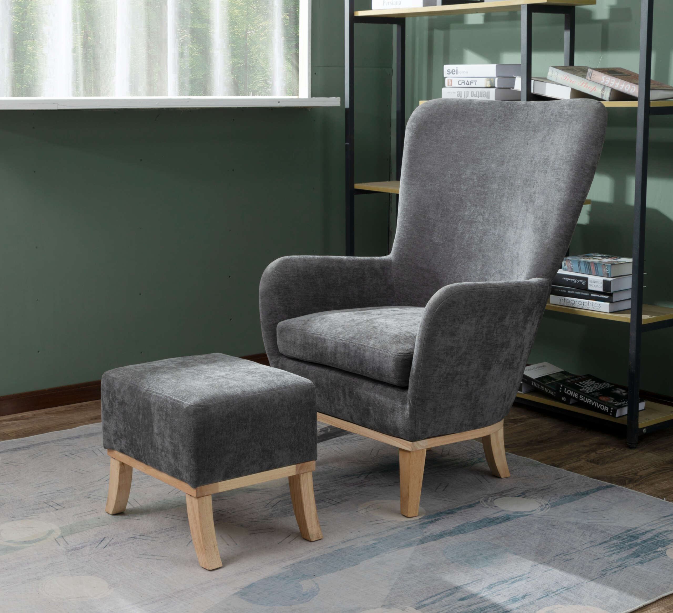 Chair + Footstool 1986