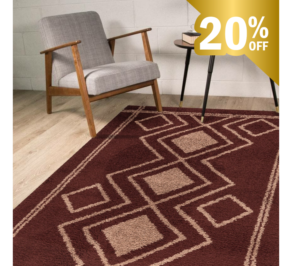 Ashton Rug - Ivory Orange 01 - Image 7