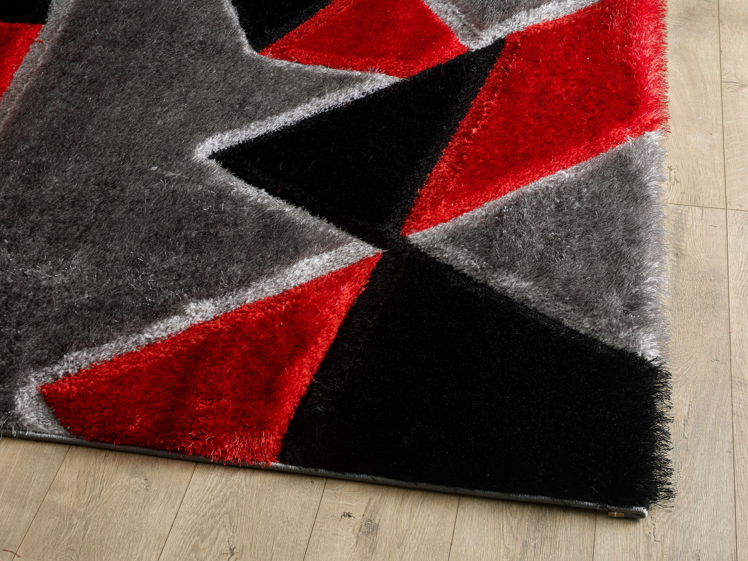 Pluton Rug - Grey Red - Image 2