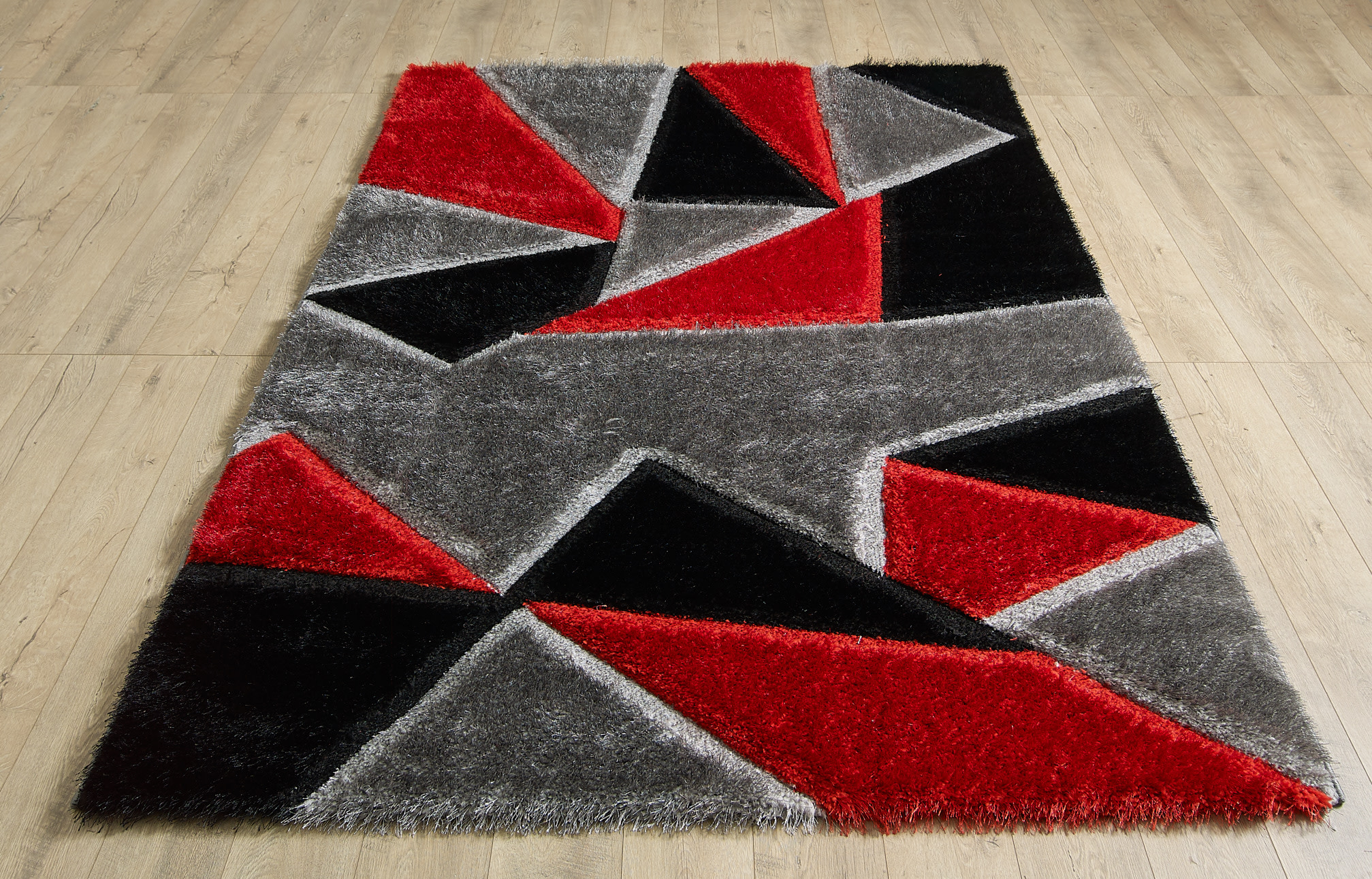 Pluton Rug - Grey Red - Image 4