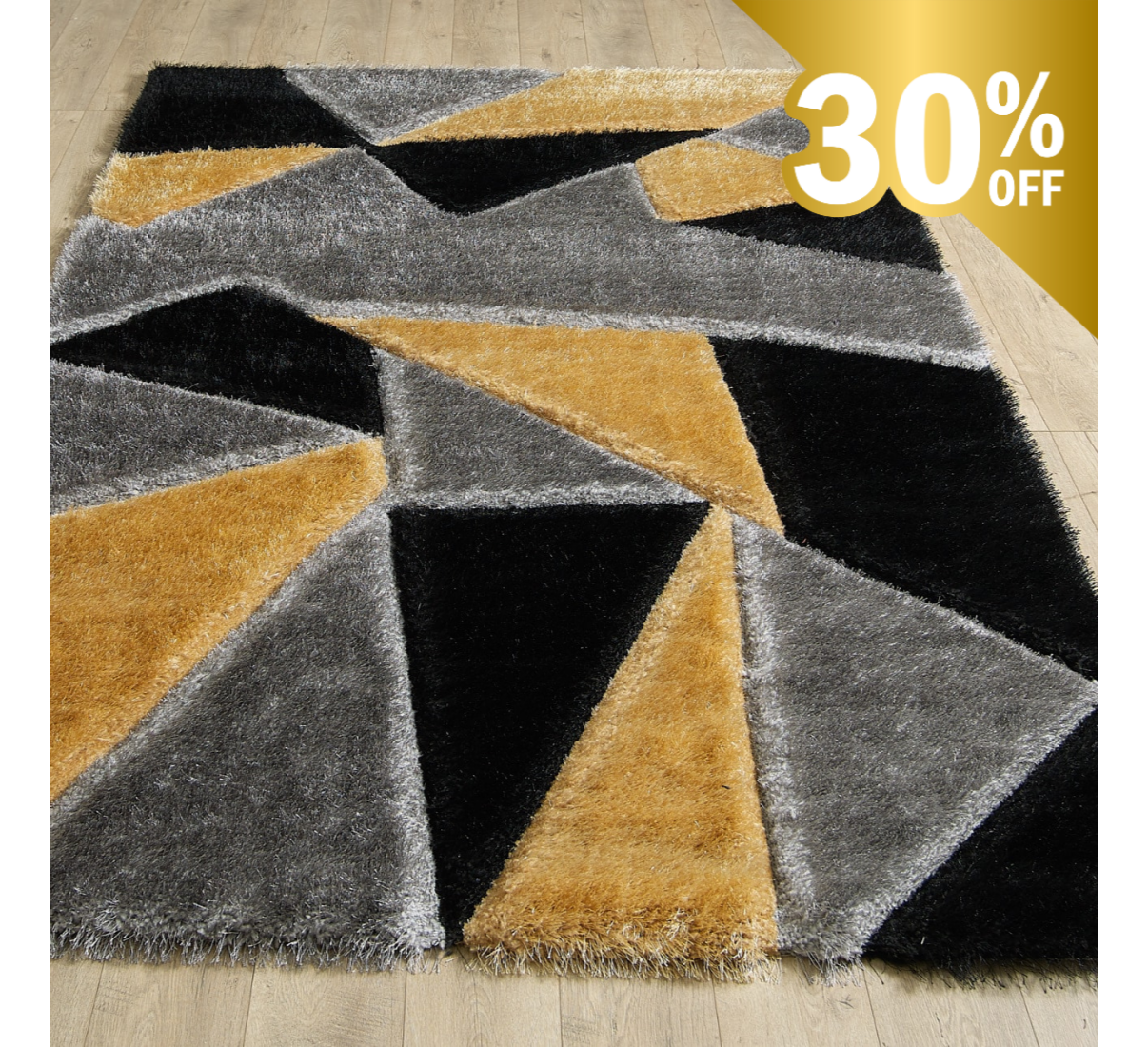 Pluton Rug - Grey Gold - Image 6