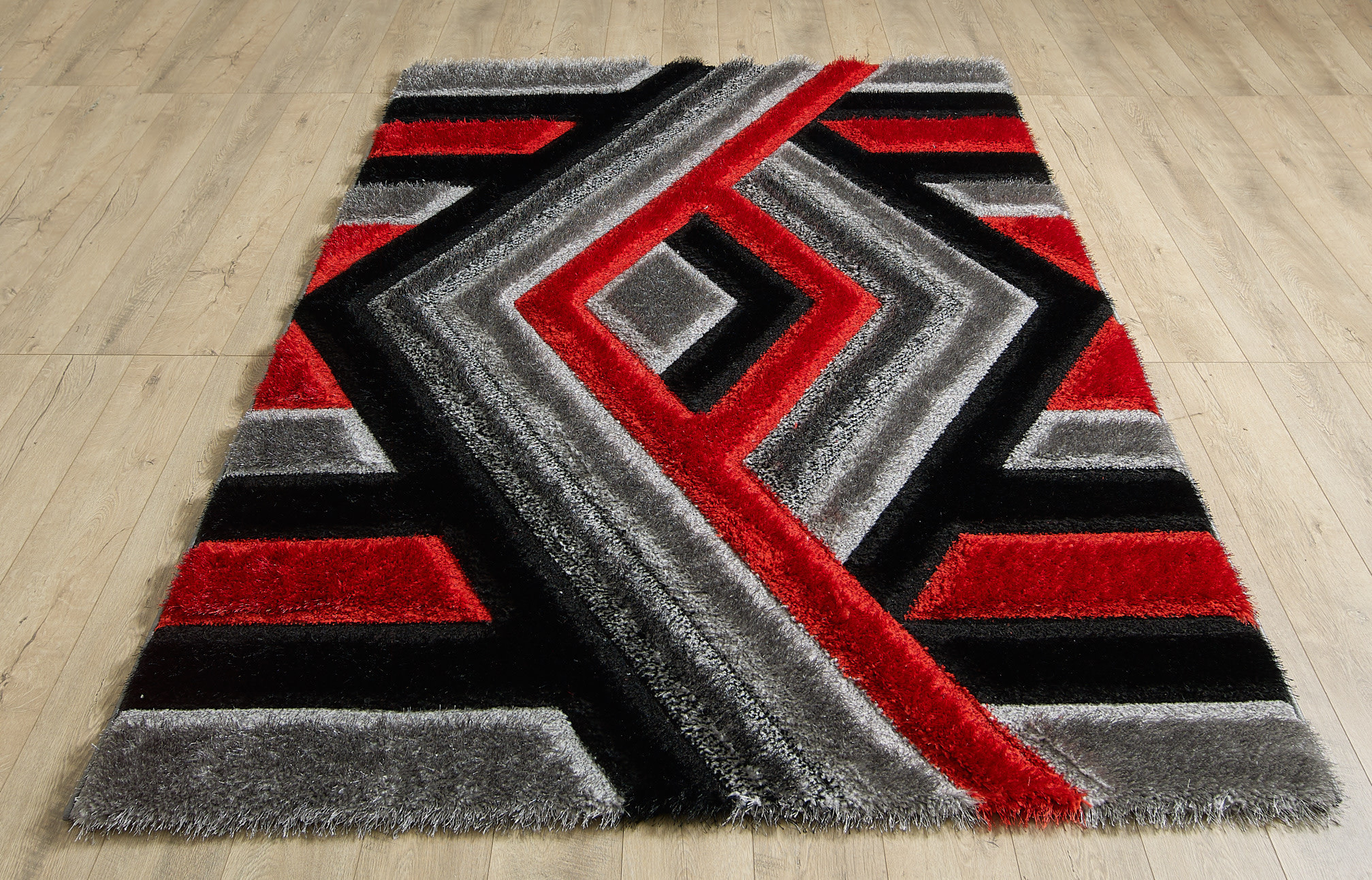 Saturn Rug - Grey Red - Image 4