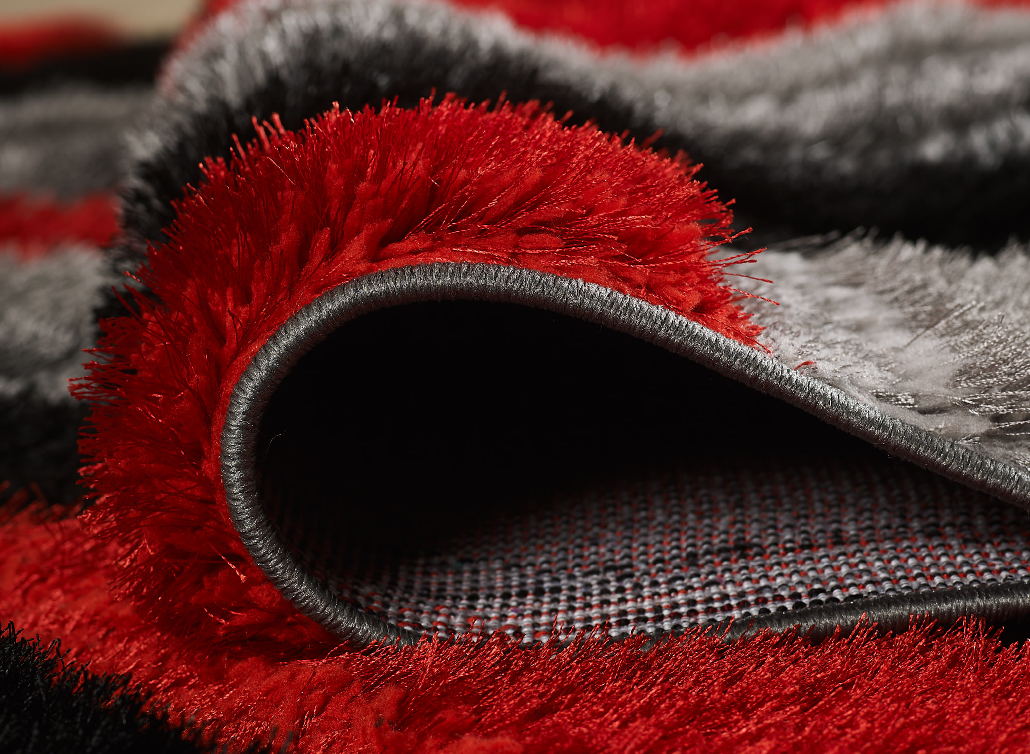 Saturn Rug - Grey Red - Image 3