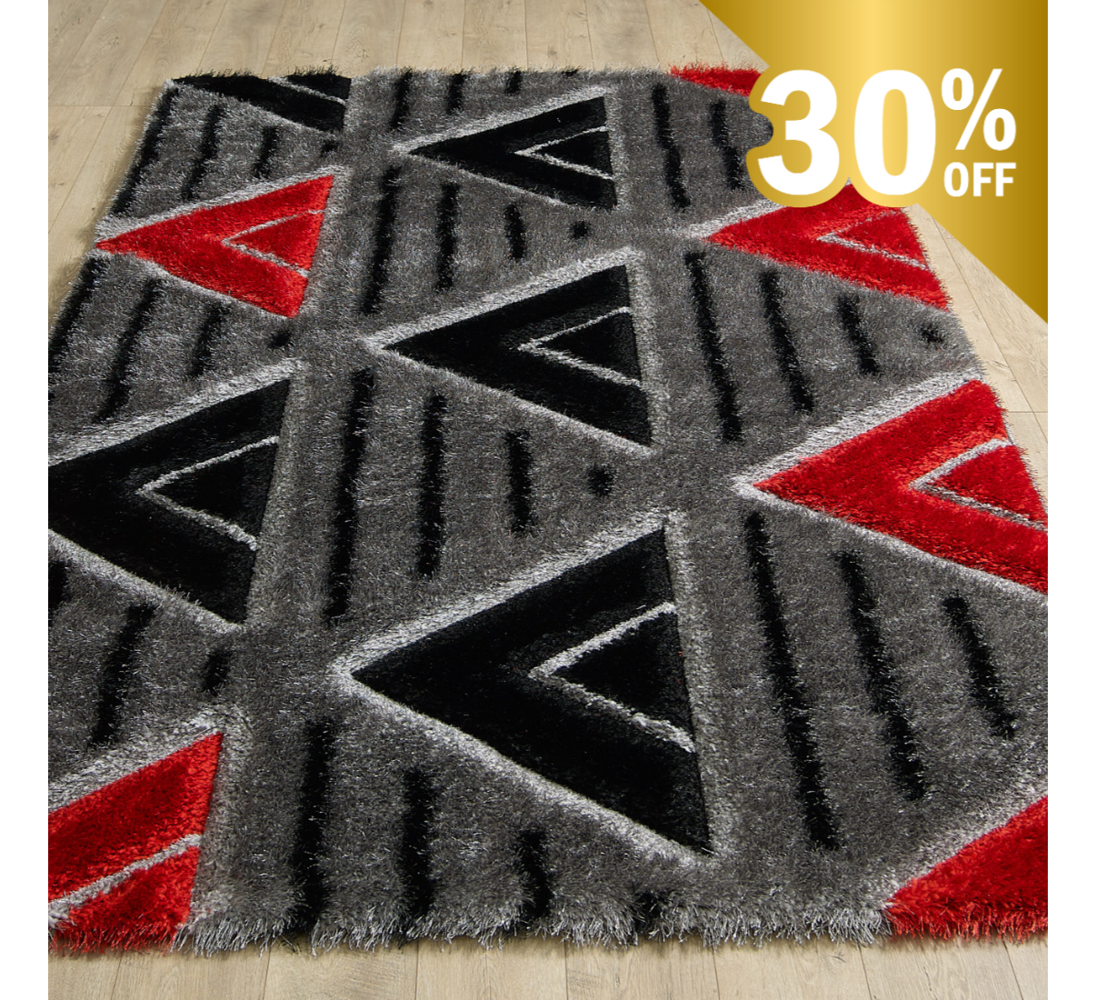 Venus Rug - Grey Red - Image 6