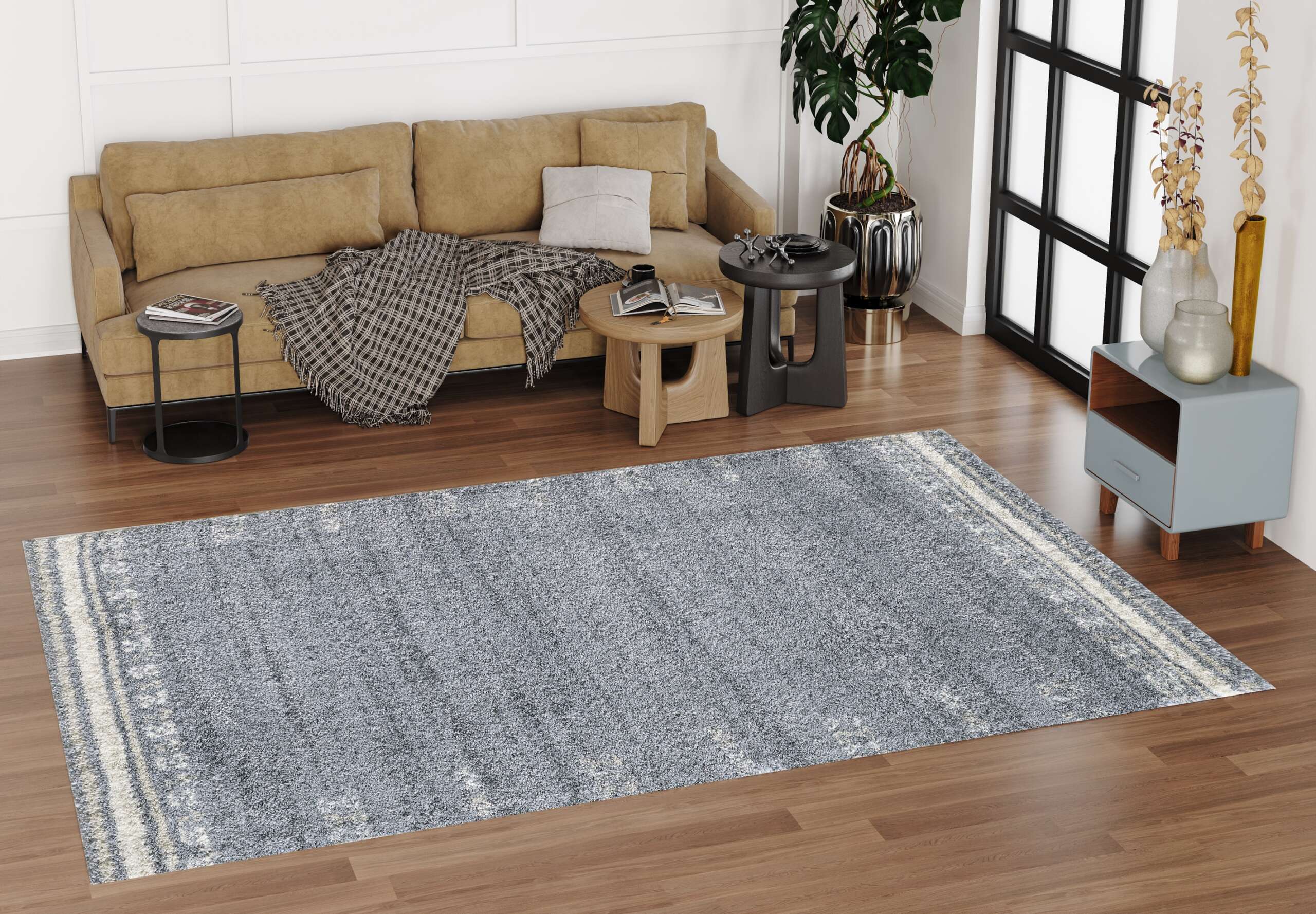 Venice Rug - Grey 1696 - Image 6