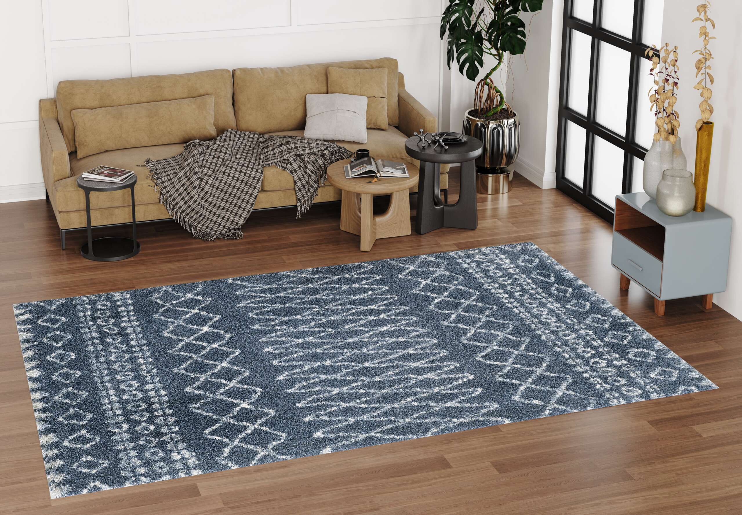 Venice Rug - Blue 1794 - Image 6
