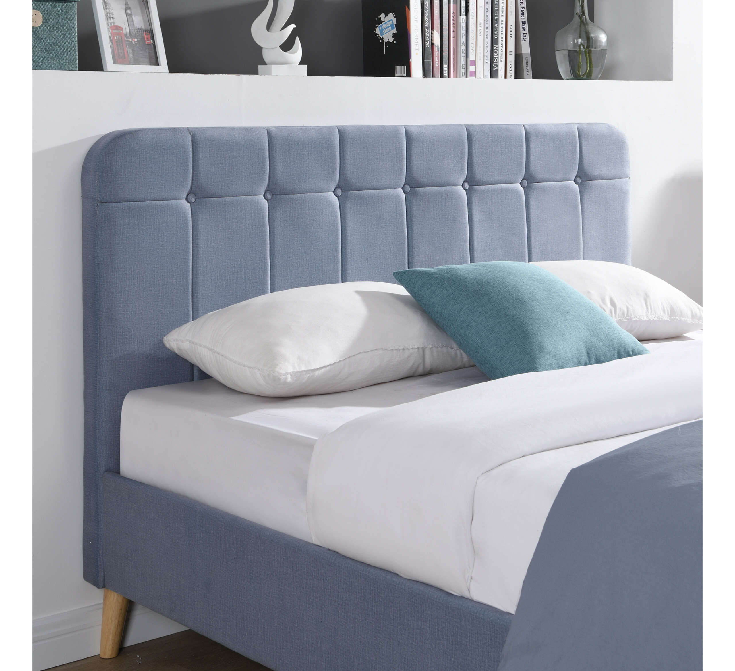 Ashley Sky Blue Bed - Image 5