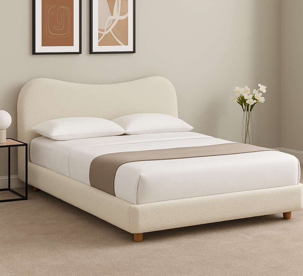 Donegal Bed Frame – Grey or Cream Fabric - Image 2