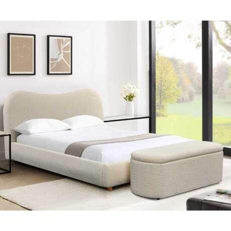 Donegal Bed Frame – Grey or Cream Fabric