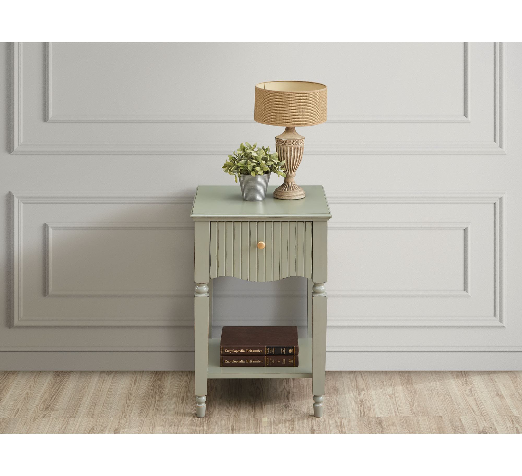 Ritz Lamp Table - Olive Green - Image 2