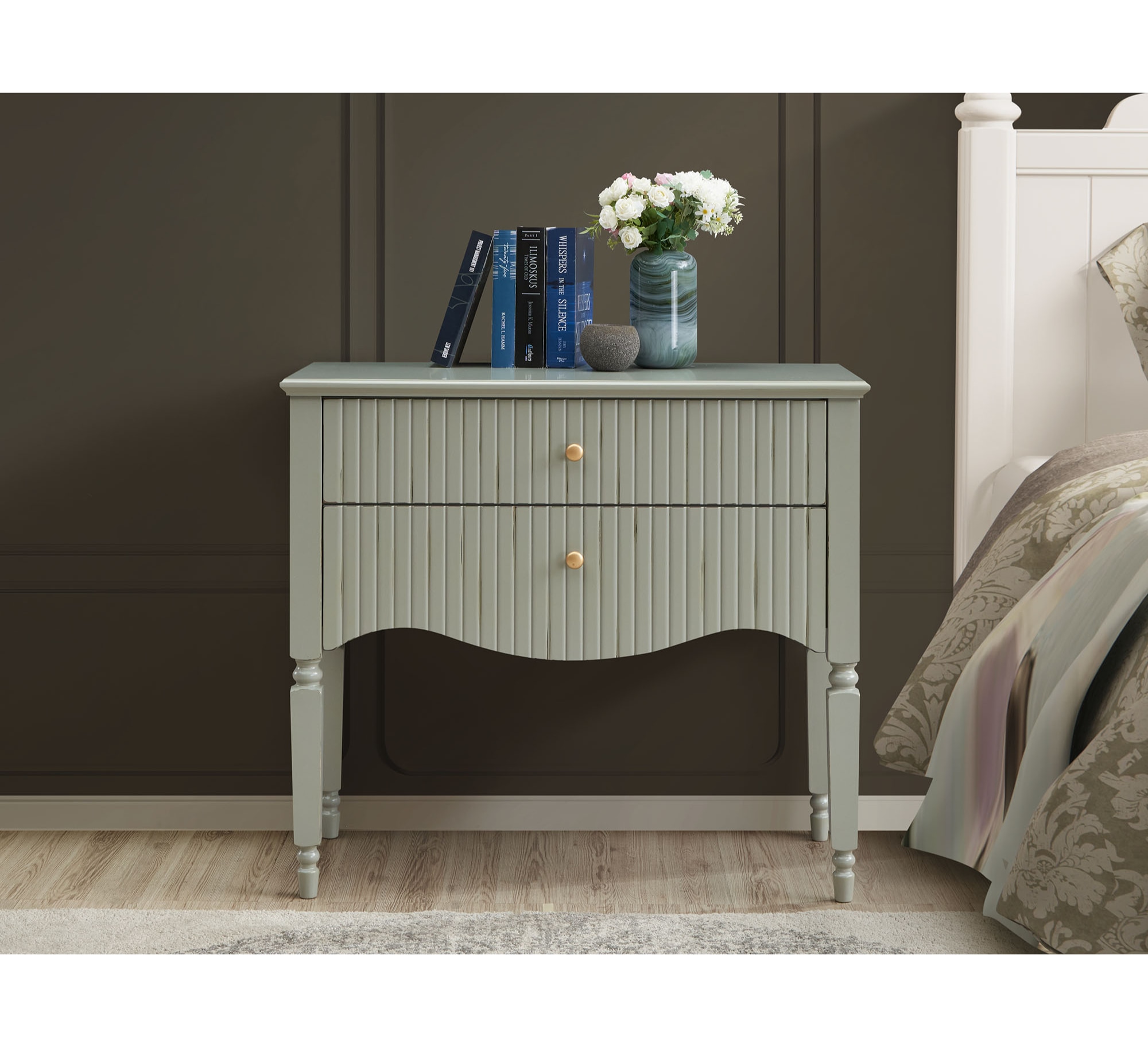 Ritz Small Console - Olive Green - Image 2