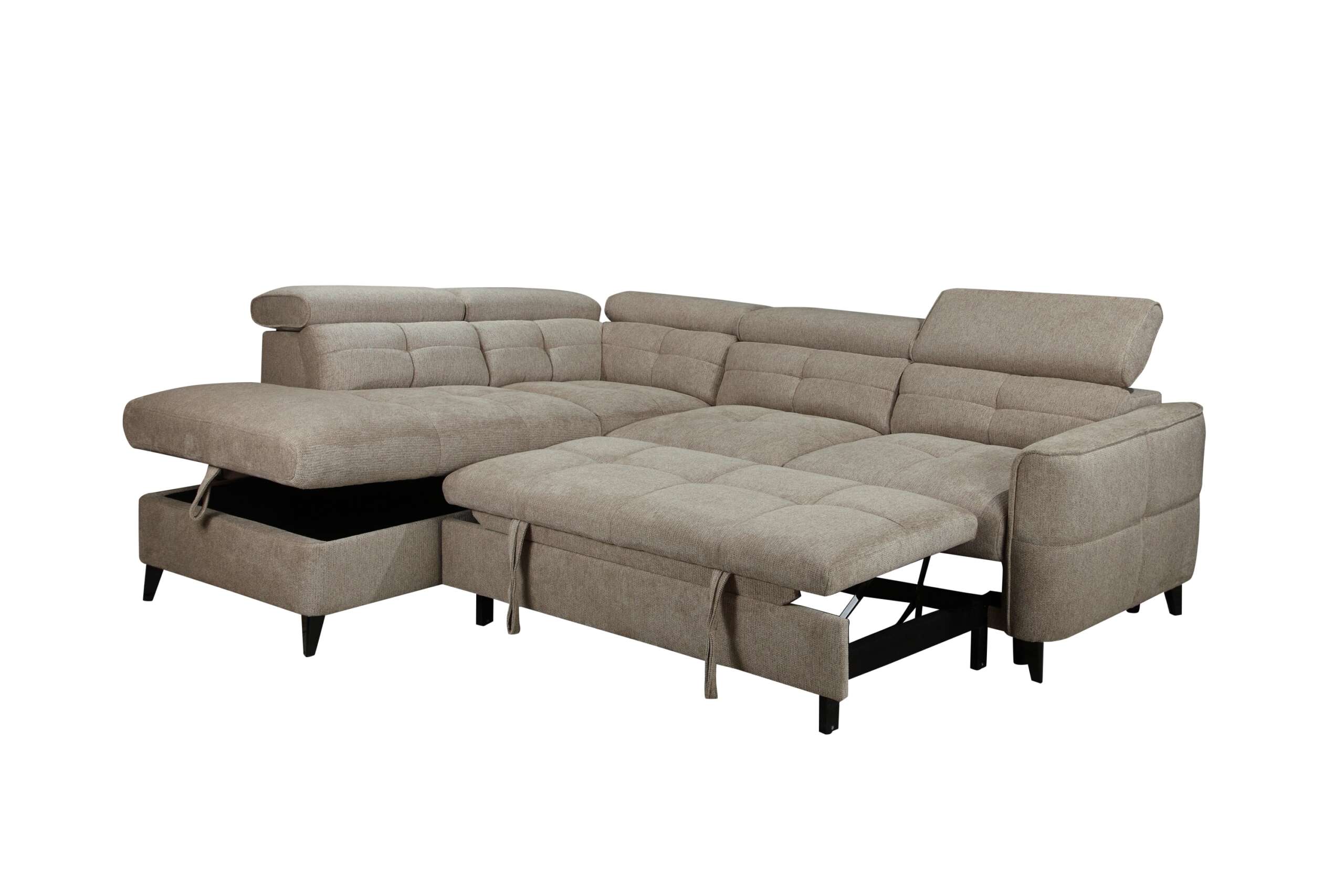 Samantha Corner Sofa Brown - Image 2