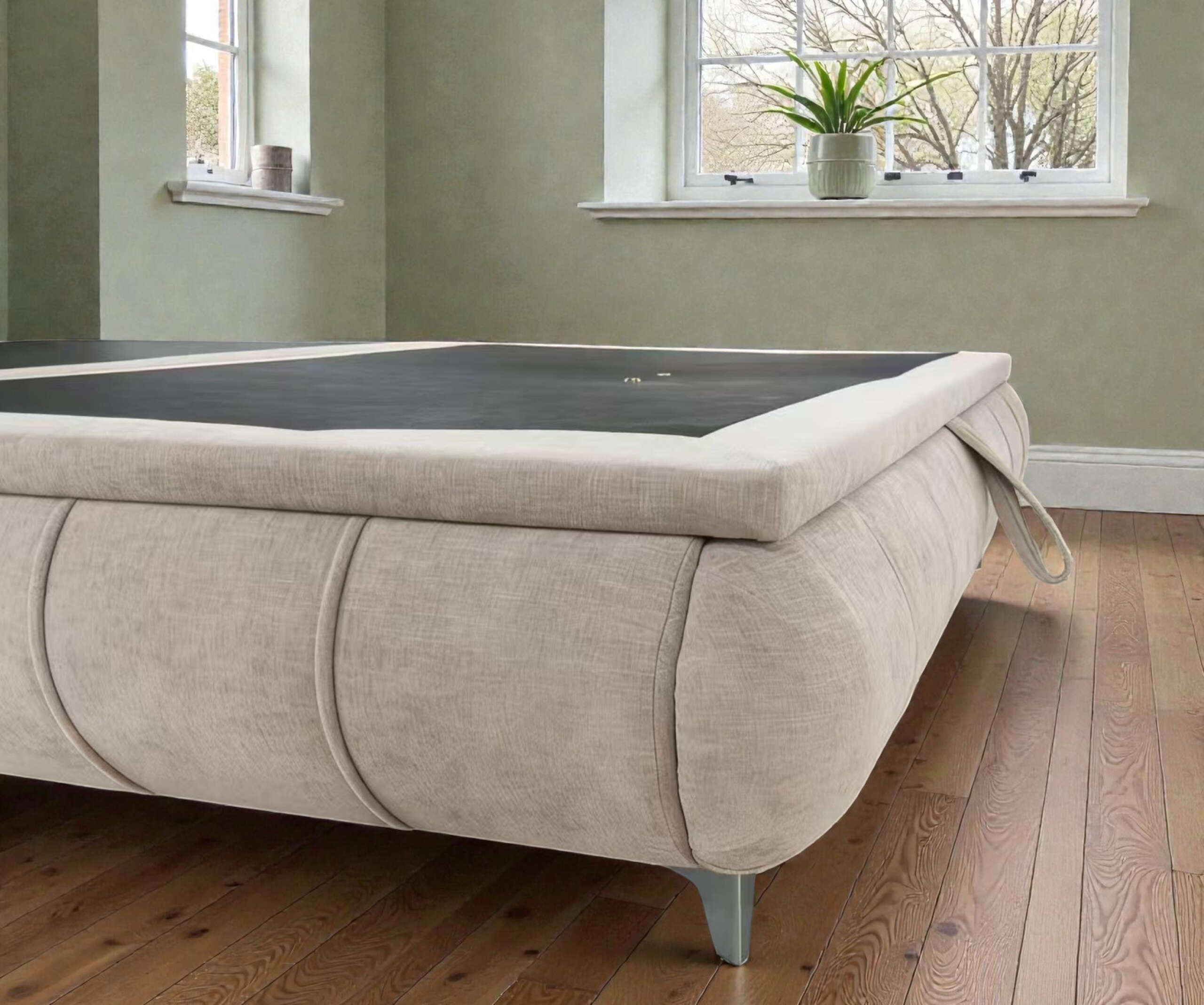 Limerick Beige Storage Bed - Image 3