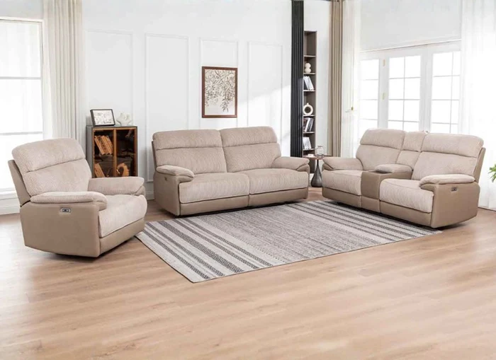 Arlington Cord Fabric Powered Sofa - Image 3