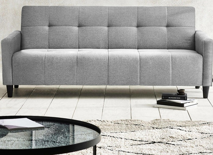 Alfie Storage Sofa Bed – Grey Fabric with Underneath Storage