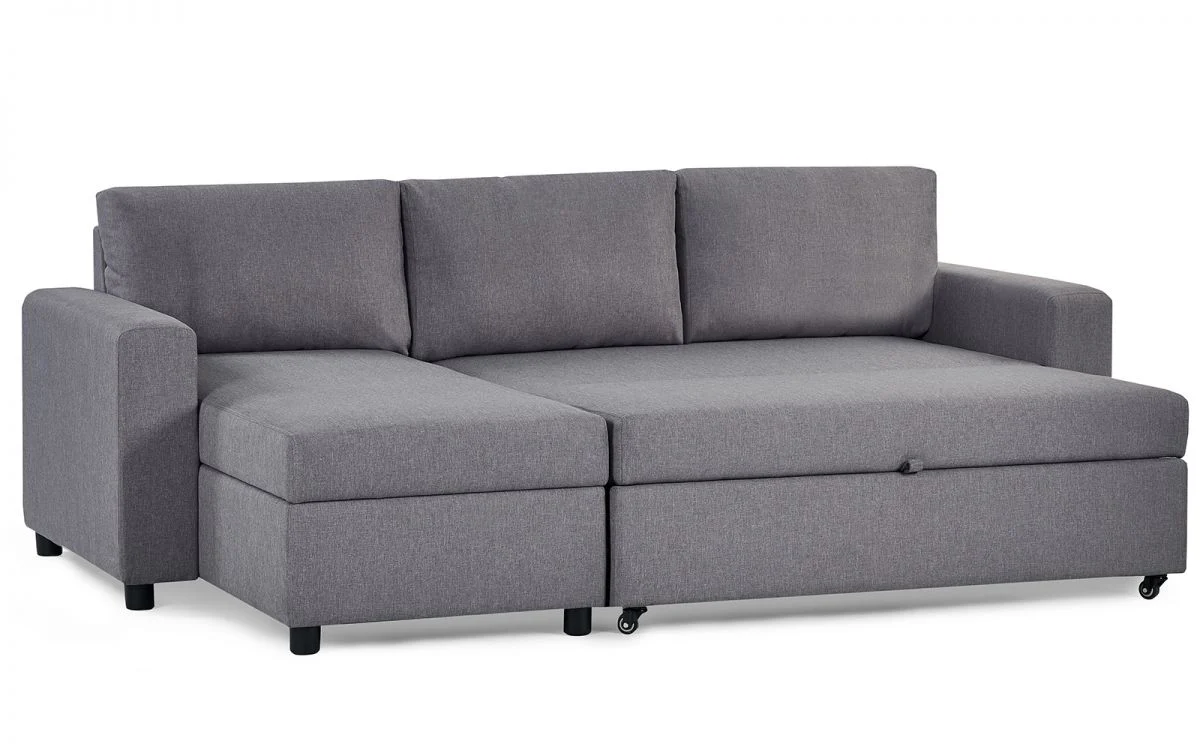 Angel Sofa Bed With Storage - Light Grey - Image 2