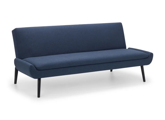 Gaudi Convertible Sofa Bed – Blue Linen Effect with Click-Clack Mechanism - Image 3