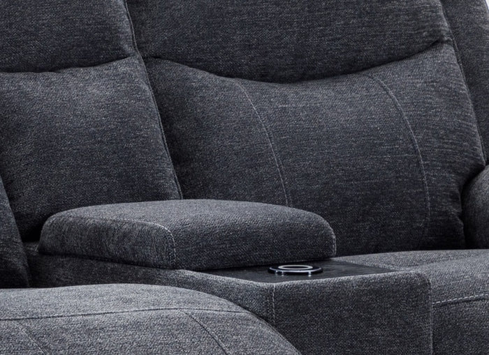 Herbert 2PCP Powered Sofas W/Console & USB Ports - Image 8