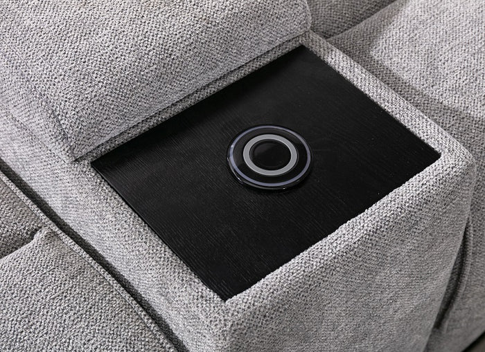Herbert 2PCP Powered Sofas W/Console & USB Ports - Image 6