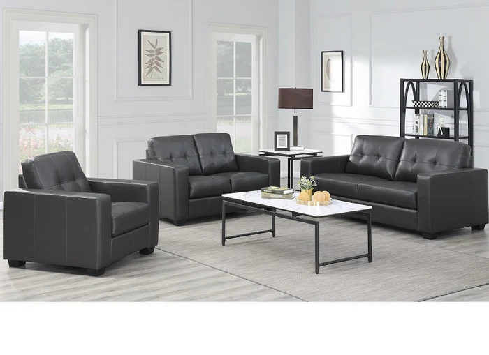 Rose Black Two Seat Sofa