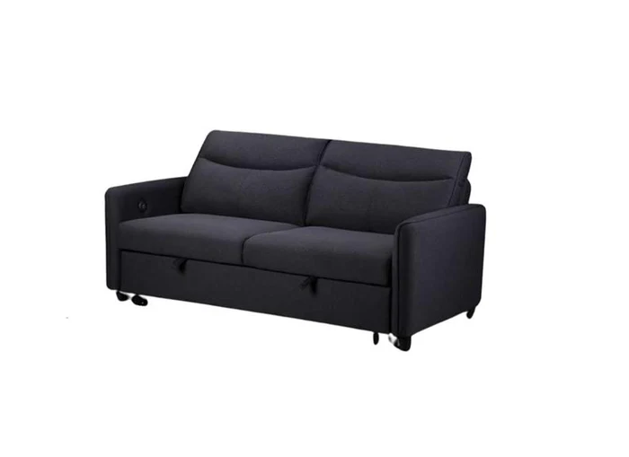 Sheila Grey Fabric Sofa Beds – Modern Compact Pull-Out Sleeper Couch - Image 4