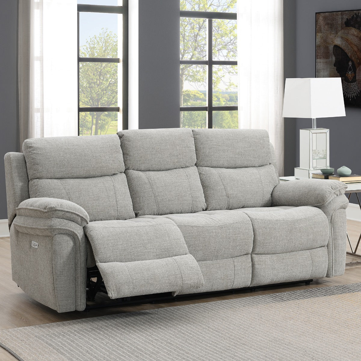 Harrow 3 Seater Electric Recliner with USB Port - Image 3