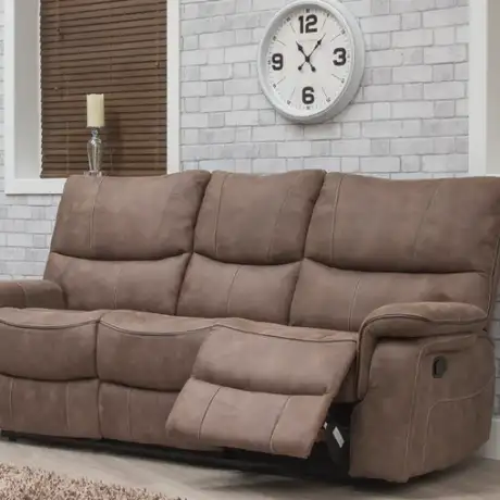 Emilio Three Seat Recliner Sofa – Manual Recline