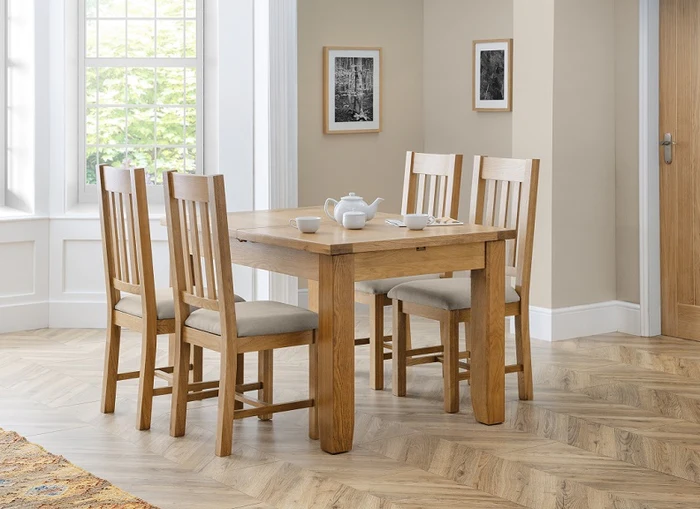 Astoria Oak Ext Table & Hereford Chair Dining Set - Image 5