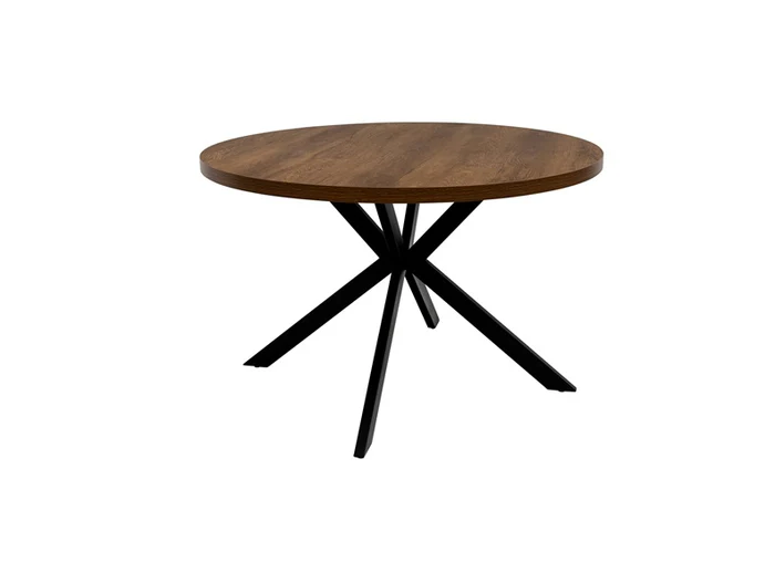 Panama Dark Oak Round Dining Sets W/Four Fontana Chairs - Image 3